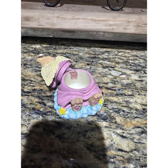 Jewelry Trinket Box Pink Teddy Bear Angel Heart Love Gift - Picture 2 of 3